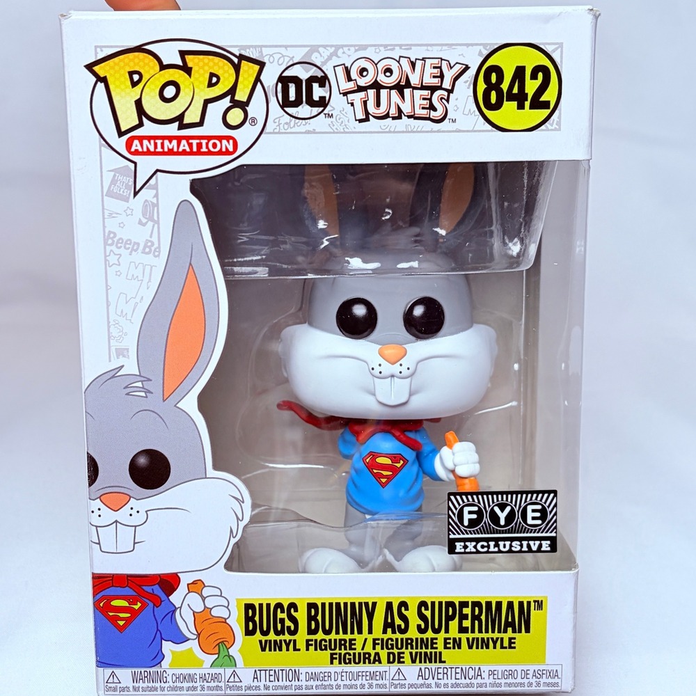 Funko Pop Animation‎ Bugs Bunny As Superman 842 FYE Exclusive 80th Anniversary